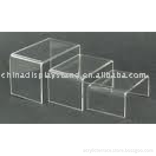 lucite ladder shoes riser display